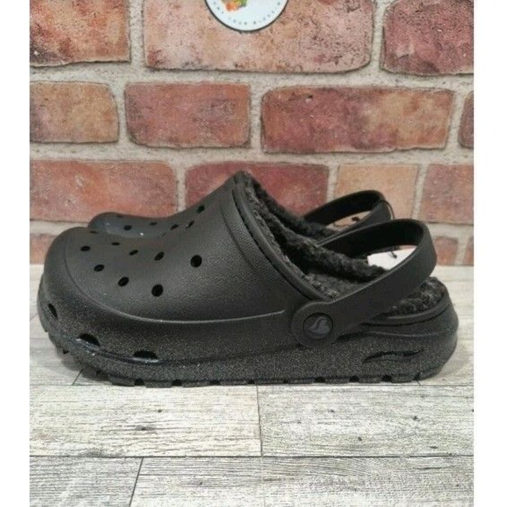 Skechers Foamies ArchFit Footsteps Women's Size 6 Black Glitter Slip On Clogs